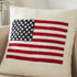 American Flag Hand Felted Wool Pillow - Cream - 20" - ARCADIA HOME